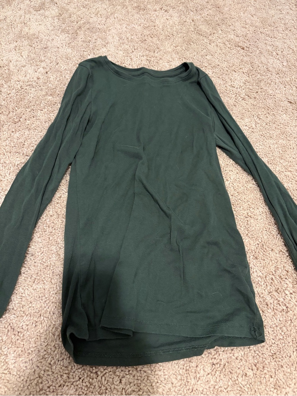 a new day Dark Green Long Sleeve Crewneck Top